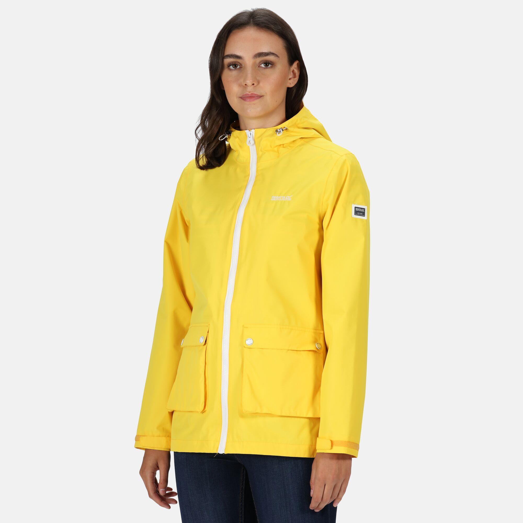 Women’s Baysea Waterproof Hooded Jacket Yellow Sulphur